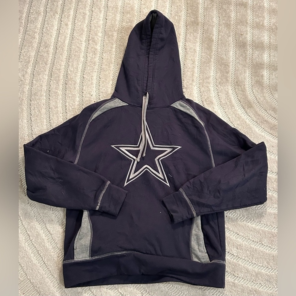 Dallas Cowboys NFL Football Star Logo Navy Hoodie Sweatshirt - S